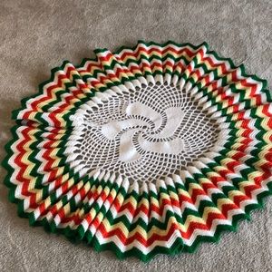 Vintage table Afghan cover